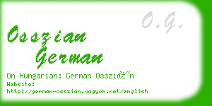 osszian german business card